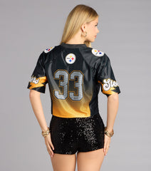 Ultra Game NFL Pittsburgh Steelers Mesh Crop Top