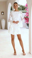 Lanesia Mini Dress - White