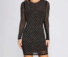 Cami Formal Heat Stone Mini Dress