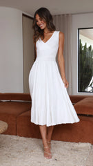 Jayde Knit Dress - White