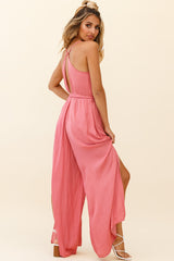 Miso Wide-Leg Cami Jumpsuit Rose