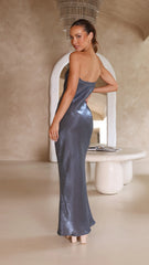 Blair Strapless Maxi Dress - Midnight Blue