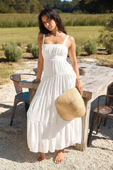 Shooting Stars Maxi Dress White