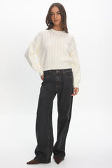Cadence Knit Sweater Cream