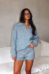 Jenae Knit Shorts Grey