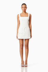 Buttercup Party Dress in White