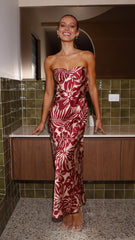 Kahoni Maxi Dress - Flame Floral