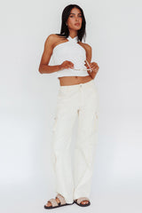 Ulterior Motive Pocket Cargo Pants Cream