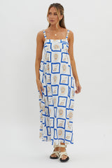 LOST IN LUNAR Katie Maxi Dress Shell Print