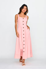 Laureen Pocket Maxi Dress Blush