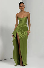 Helen Maxi Dress - Olive