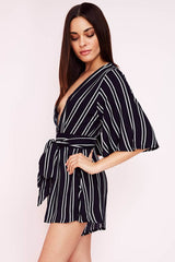 Gisele Casual cutout Romper Navy