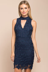 Kellie Lace Dress Navy