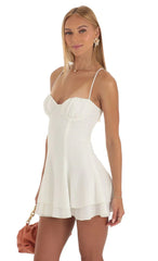 Crepe Dress in White