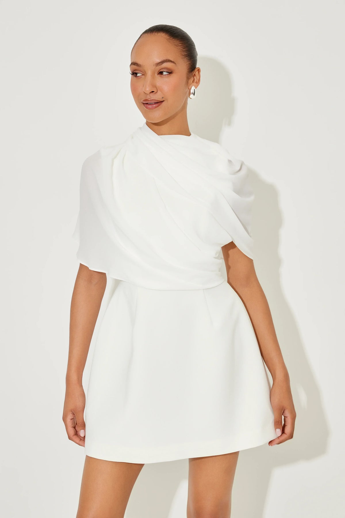 Gathered Mini Dress