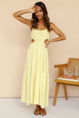 Blink Twice Maxi Dress Yellow