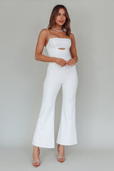 Lyrics Keyhole Jumpsuit White