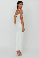 Love To Love Front Split Maxi Dress White