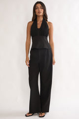 Meri Side Pocket Trouser Pants Black