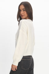 Cadence Knit Sweater Cream
