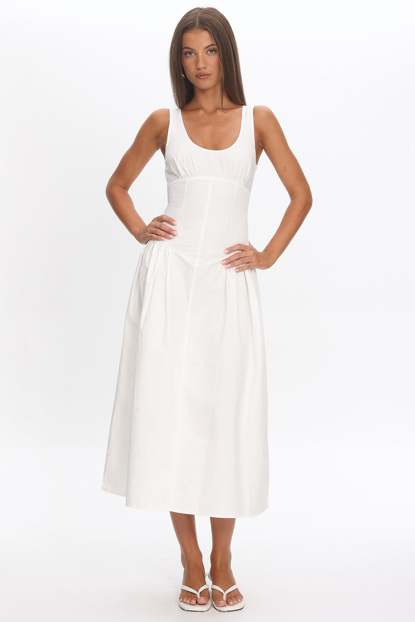 LIONESS Luna Rosa Maxi Dress Porcelain