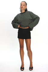 LIONESS Bloom Long Sleeve Forest Stripe