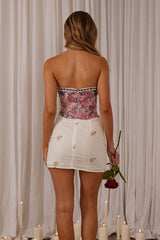 Mayara Strapless Corset Top Mauve