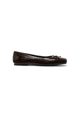 THERAPY Laine Ballet Flat Chocolate Croc