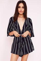 Gisele Casual cutout Romper Navy