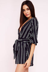 Gisele Casual cutout Romper Navy